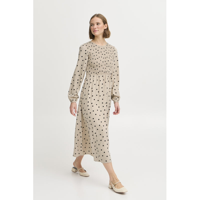 b.young B.YOUNG dame kjole BYJOSA Dress Humus Dot