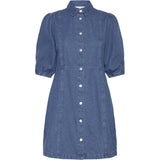 b.young B.YOUNG dame kjole BYKAPUCA Dress Mid Blue Denim