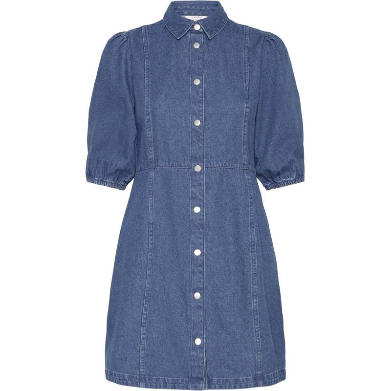b.young B.YOUNG dame kjole BYKAPUCA Dress Mid Blue Denim