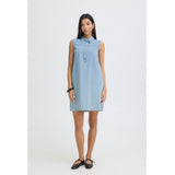b.young B.YOUNG dame kjole BYKAPUCA Dress Light Blue Denim