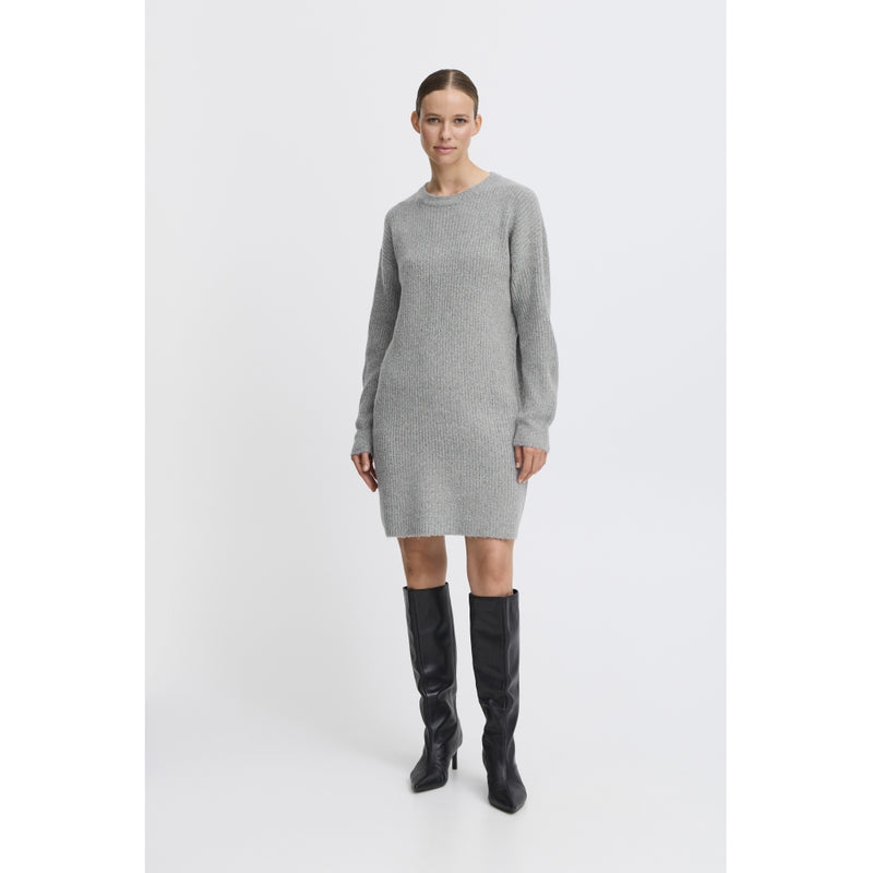 b.young B.YOUNG dame kjole BYONEMA Dress Mid Grey Melange