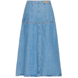 b.young B.YOUNG dame nederdel BYKACILA Skirt Mid Blue Denim