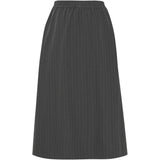 b.young B.YOUNG dame nederdel BYMIDDE Skirt Dark Grey Mel. Pinstripe Mix