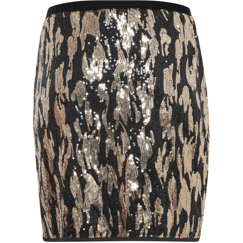 b.young B.YOUNG dame nederdel BYREI Skirt Gold Abstract Mix
