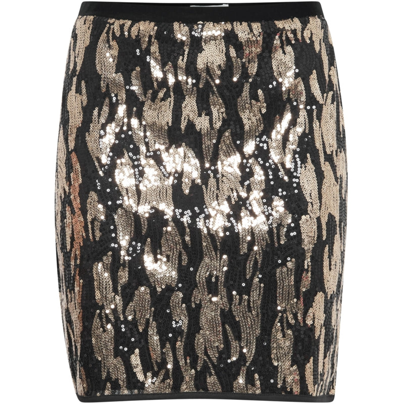 b.young B.YOUNG dame nederdel BYREI Skirt Gold Abstract Mix