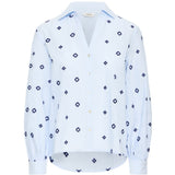 b.young B.YOUNG dame skjorte BYFABIENNE Shirt Della Robbia Blue
