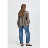 b.young B.YOUNG dame skjorte BYFABRICE Shirt GREY/BROWN