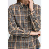 b.young B.YOUNG dame skjorte BYFABRICE Shirt GREY/BROWN
