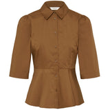 b.young B.YOUNG dame skjorte BYISSALI Shirt Sepia