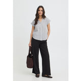 b.young B.YOUNG dame skjorte BYIZOLA Shirt Vetiver Stripe