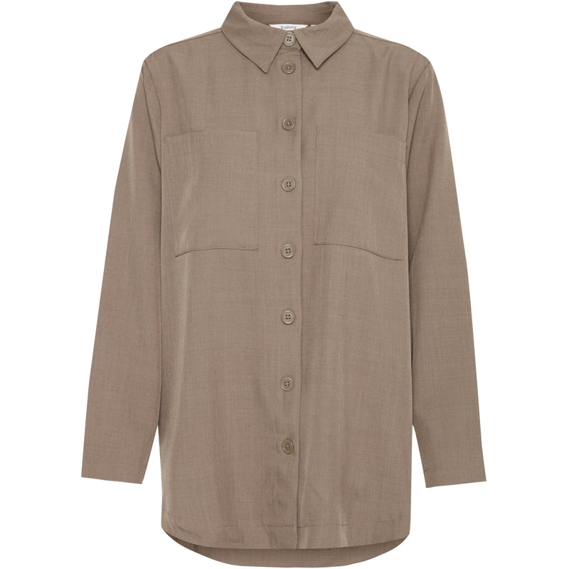 b.young B.YOUNG dame skjorte BYMMIDDE Shirt Walnut Melange