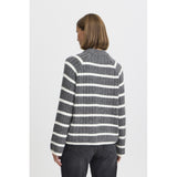 b.young B.YOUNG dame strik BYMARIANNE Knit Dark Grey Melange Mix