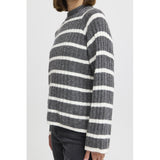 b.young B.YOUNG dame strik BYMARIANNE Knit Dark Grey Melange Mix