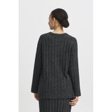 b.young B.YOUNG dame strik BYMARIANNE Sweatshirt Dark grey melange