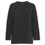 b.young B.YOUNG dame strik BYMARIANNE Sweatshirt Dark grey melange