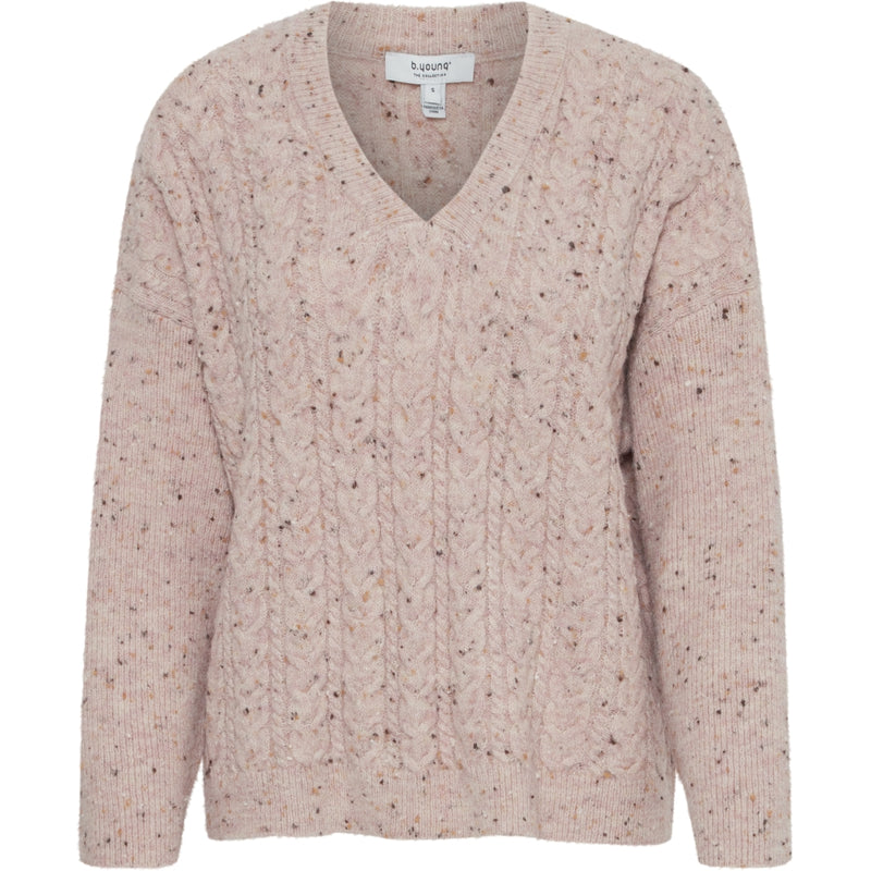 b.young B.YOUNG dame strik BYNATA Knit Pale Mauve Melange