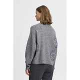 b.young B.YOUNG dame strik BYOMEA Knit Mid Grey Melange