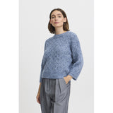 b.young B.YOUNG dame strik BYOMHU Knit Blue Horizon Melange