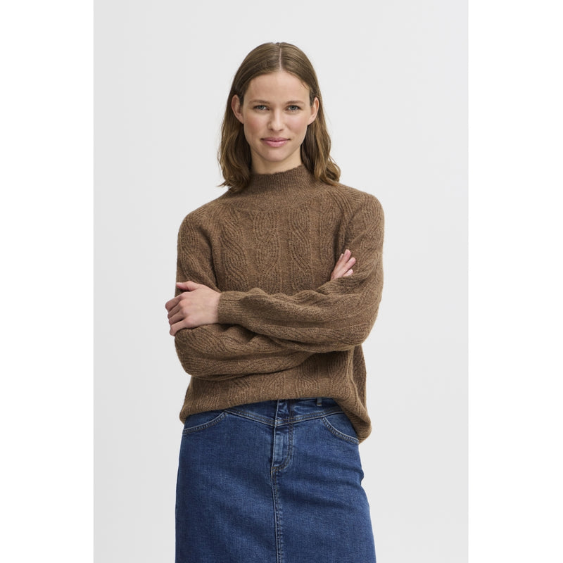 b.young B.YOUNG dame strik BYOTIKI Knit Walnut