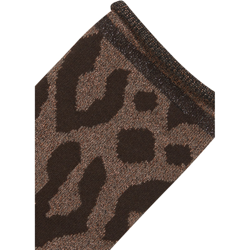 b.young B.YOUNG dame strømper BAWLI Socks Copper Leopard Mix