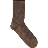 b.young B.YOUNG dame strømper BAWLI Socks Copper Needledrop Mix