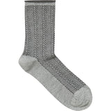 b.young B.YOUNG dame strømper BAWLI Socks Sharkskin Needledrop Mix