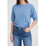 b.young B.YOUNG dame t-shirt BYMMORLA T-shirt Della Robbia Blue Melange