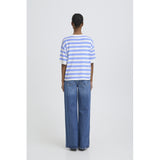 b.young B.YOUNG dame t-shirt BYMMORLA T-shirt Della Robbia Blue Stripe
