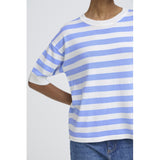 b.young B.YOUNG dame t-shirt BYMMORLA T-shirt Della Robbia Blue Stripe