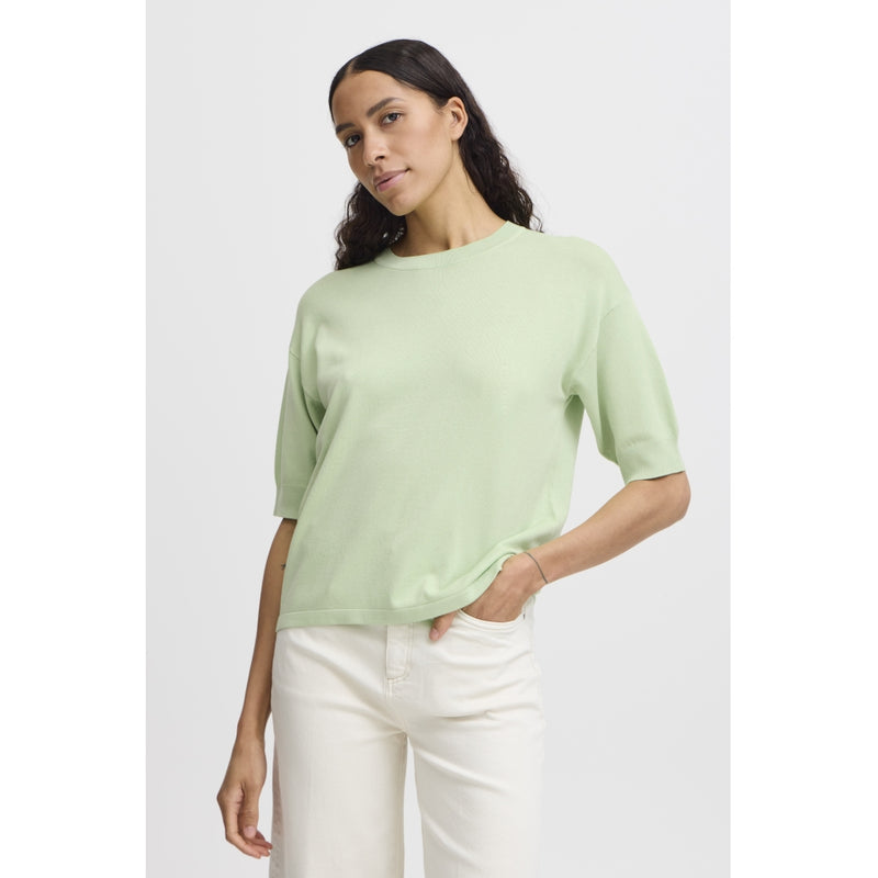 b.young B.YOUNG dame t-shirt BYMMORLA T-shirt Nile Green