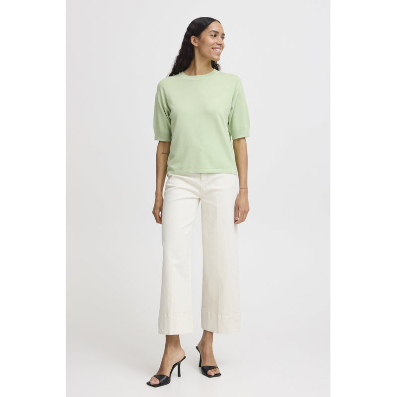 b.young B.YOUNG dame t-shirt BYMMORLA T-shirt Nile Green