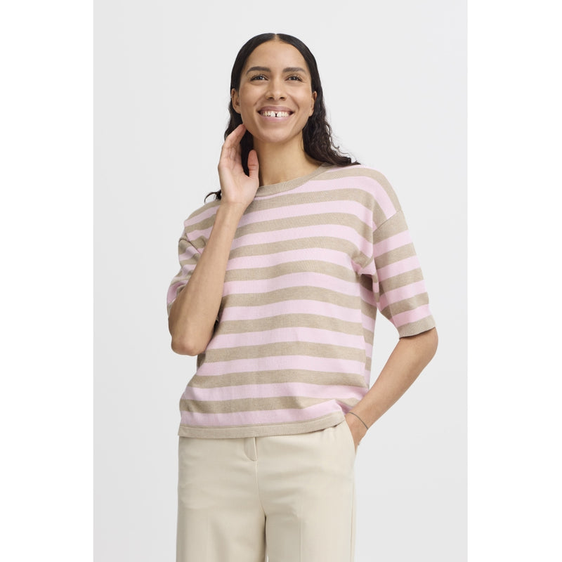 b.young B.YOUNG dame t-shirt BYMMORLA T-shirt Roseate Spoonbill Mix
