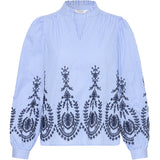 b.young B.Young dame bluse BYXFAUSTA Blouse light blue mix