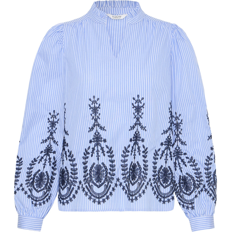 b.young B.Young dame bluse BYXFAUSTA Blouse light blue mix