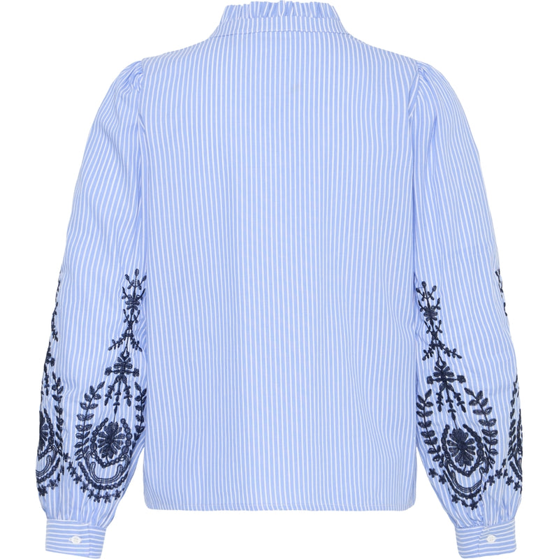 b.young B.Young dame bluse BYXFAUSTA Blouse light blue mix