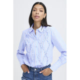 b.young B.young dame skjorte BYXJISOO Restudsalg Light Blue Stripe