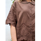 Black Colour BLACK COLOUR dame bluse BCAGNETA Blouse Espresso