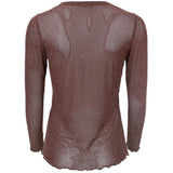Black Colour BLACK COLOUR dame mesh BCALEXIS Blouse Coffee