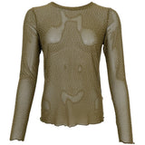 Black Colour BLACK COLOUR dame mesh BCALEXIS Blouse Hunter Green