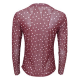Black Colour BLACK COLOUR dame mesh BCANNIE Blouse Plum Dot
