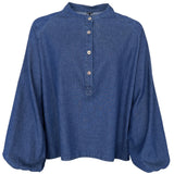 Black Colour BLACK COLOUR dame skjorte bluse BCCAREY Shirt Denim
