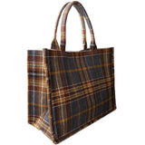 Black Colour BLACK COLOUR dame taske BCDEX Bag Grey Check