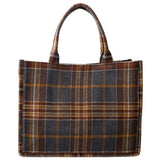 Black Colour BLACK COLOUR dame taske BCDEX Bag Grey Check