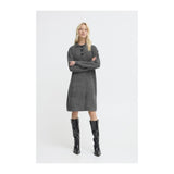 b.young BYOMEA POLO DRESS Dress Dark grey melange