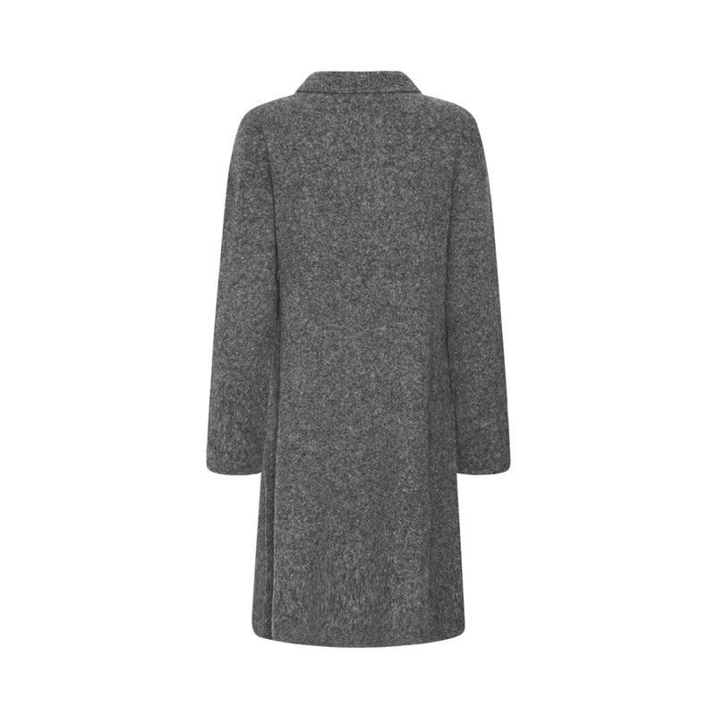 b.young BYOMEA POLO DRESS Dress Dark grey melange