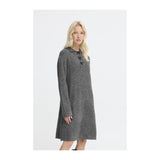 b.young BYOMEA POLO DRESS Dress Dark grey melange