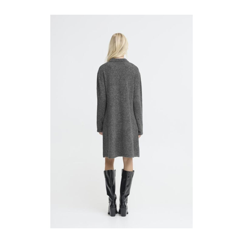 b.young BYOMEA POLO DRESS Dress Dark grey melange