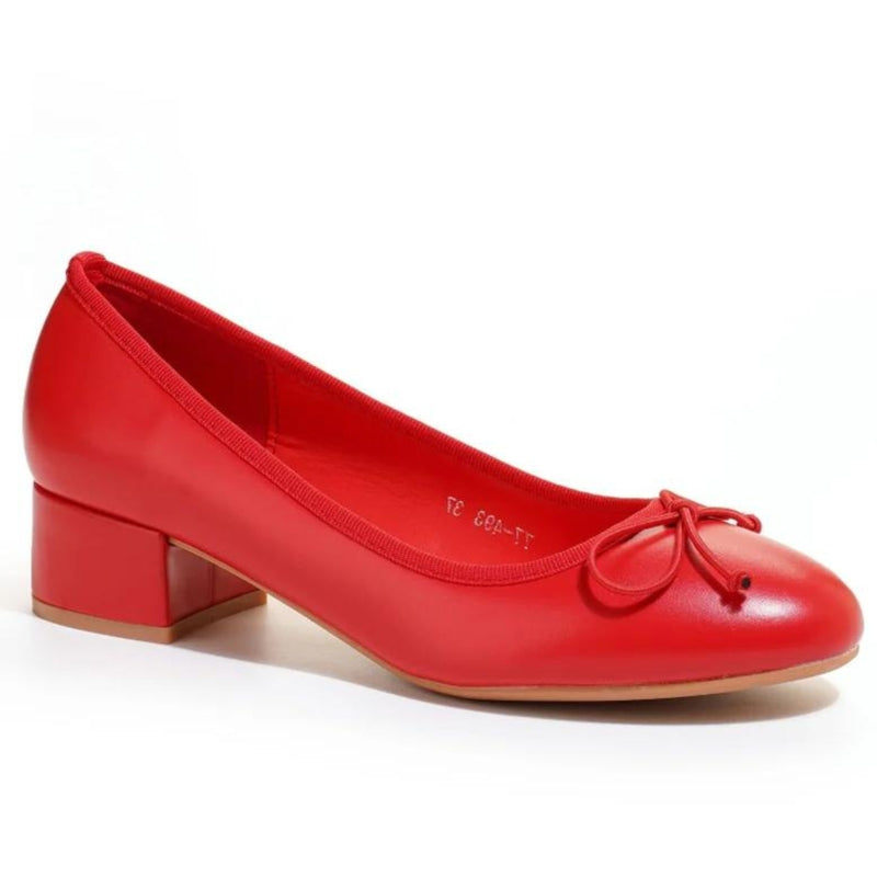 SHOES Camille dame plateau sko 77-493 Shoes Red