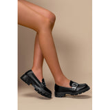 SHOES Cleo dame loafers 77-652 Shoes Black