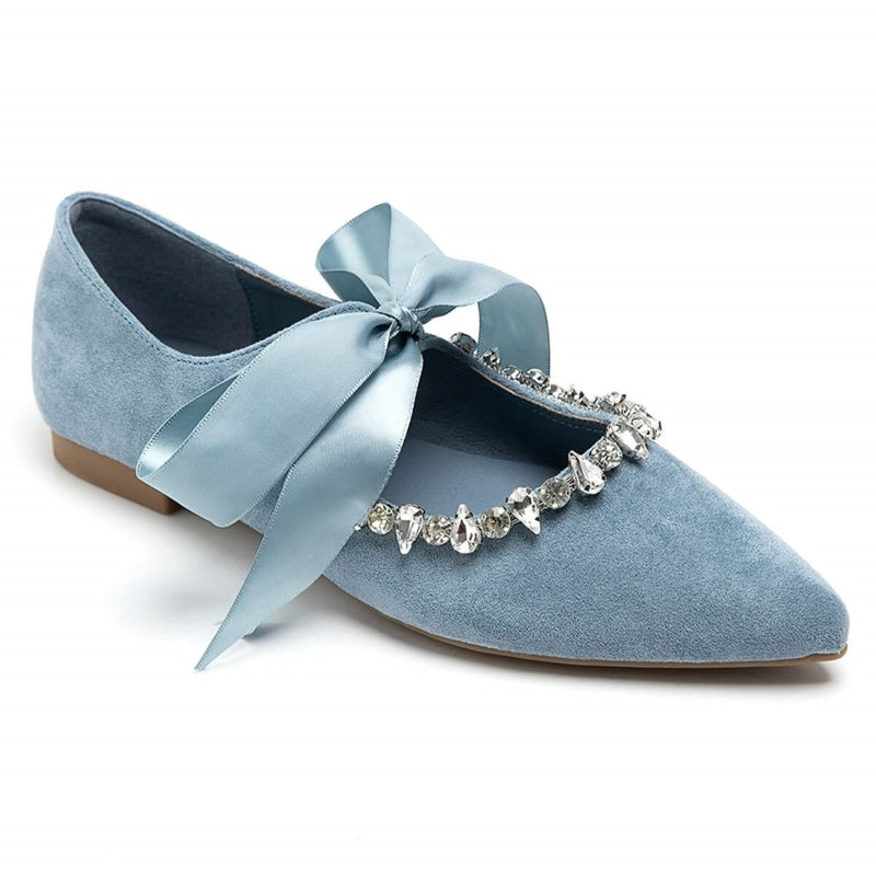 SHOES Lisa dame ballerinaer 8080 Shoes Blue